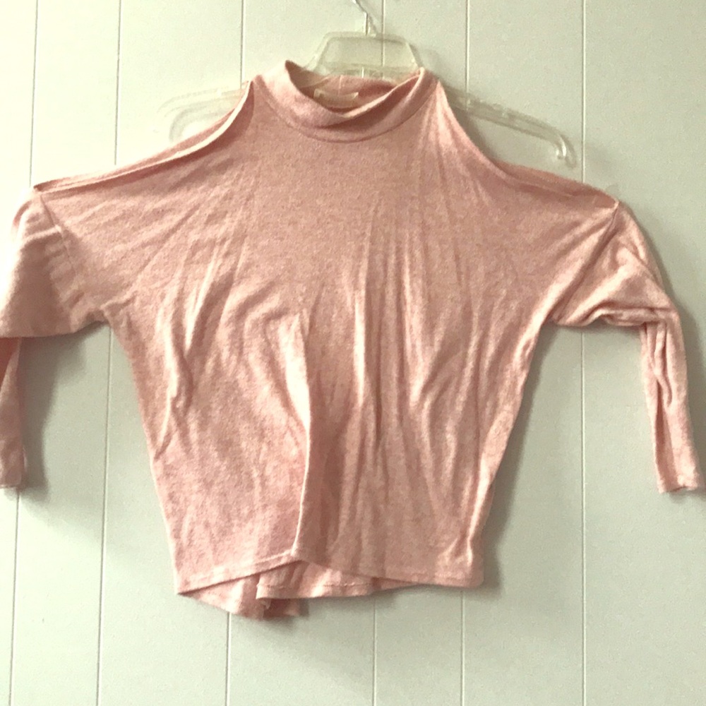 Pink turtleneck